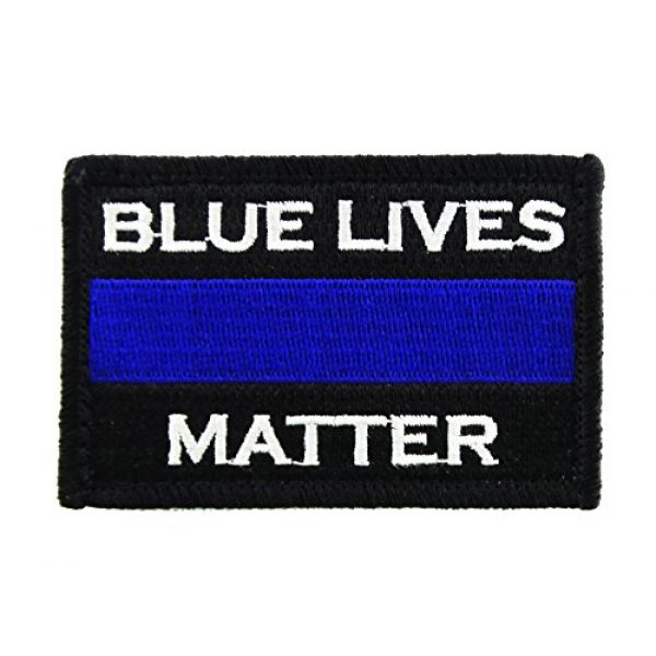 Morale Tags Airsoft Morale Patch 1 Police Blue Lives Matter Thin Blue Line Hook and Loop Tactical Morale Patch