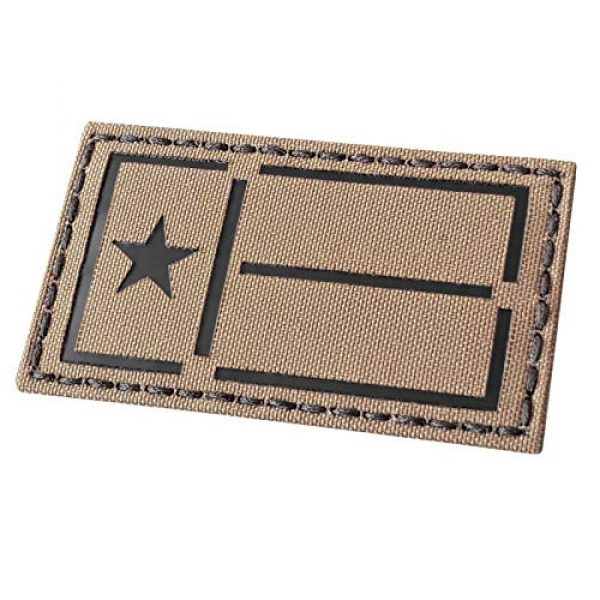 Tactical Freaky Airsoft Morale Patch 4 IR Coyote Tan Texas Lone Star Flag 2x3.5 IFF Tactical Morale Touch Fastener Patch