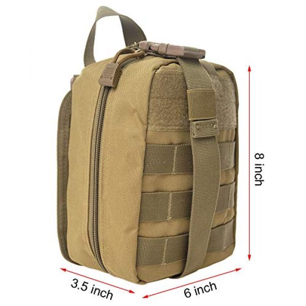 TOPTIE Tactical Pouch 2 TOPTIE Rip-Away EMT Pouch Tactical Molle Pouch First Aid Kit IFAK Utility Pouch 1000D Nylon