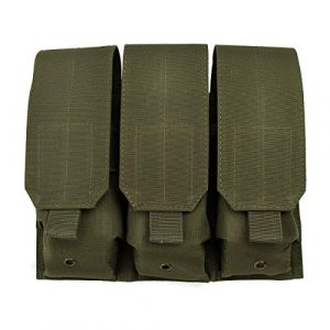 IronSeals Tactical Pouch 6 IronSeals AQ Tactical EDC Outdoor Fasteners Abjustable Three Pocket Gear Hook Molle Durable Pouch Holder for Flashlight & Accessories & Tool