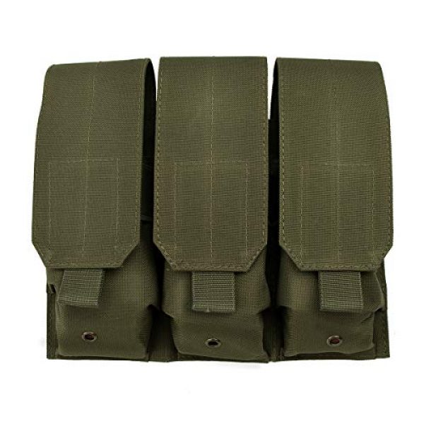 IronSeals Tactical Pouch 6 IronSeals AQ Tactical EDC Outdoor Fasteners Abjustable Three Pocket Gear Hook Molle Durable Pouch Holder for Flashlight & Accessories & Tool