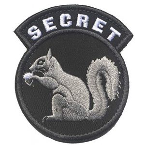Tactical Embroidery Patch Airsoft Morale Patch 1 Secret Squirrel Tactical Embroidery Patch Hook & Loop Morale Patch Military Patch for Clothing Accessory Backpack Armband