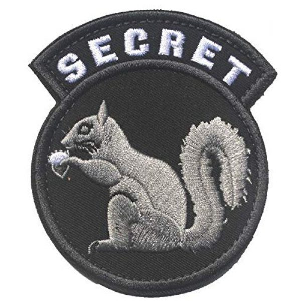 Tactical Embroidery Patch Airsoft Morale Patch 1 Secret Squirrel Tactical Embroidery Patch Hook & Loop Morale Patch Military Patch for Clothing Accessory Backpack Armband