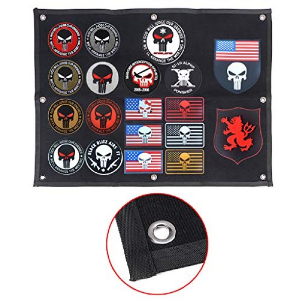 Skelang Airsoft Morale Patch 2 Skelang Patch Holder Patch Display Panel Board for Tactical Military Combat Morale Patch, 33.5"x 27.5"