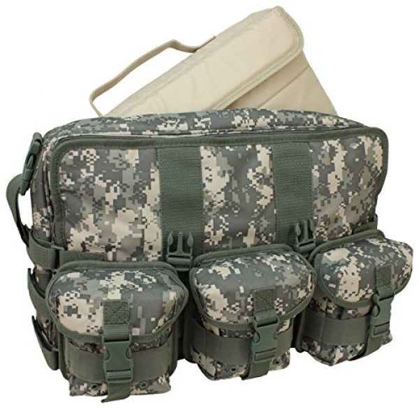 Mercury Tactical Gear Tactical Pouch 3 Mercury Tactical Gear Code Alpha Computer Messenger Bag with Molle Pouches, Camouflage, Army Digital Camoufalge, One Size