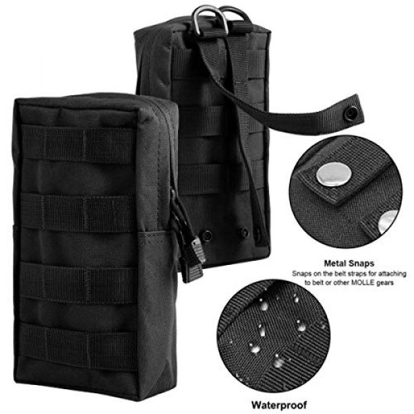 Owlike Tactical Pouch 2 Owlike 2 Pack Tactical Molle Pouches Attachment Bag Pocket Organizer for Tactical Vest Gear Waist Backpack, Water-Resistant EDC Pouch Molle Organizer for Camping Hiking and Traveling