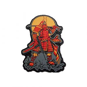 BASTION Airsoft Morale Patch 1 BASTION Morale Patches (Moderm Samurai) | 3D PVC Patch with Hook & Loop Fastener Backing | Well-Made | Military Combat Badge Patches Ideal for Tactical Bag, Hats & Vest