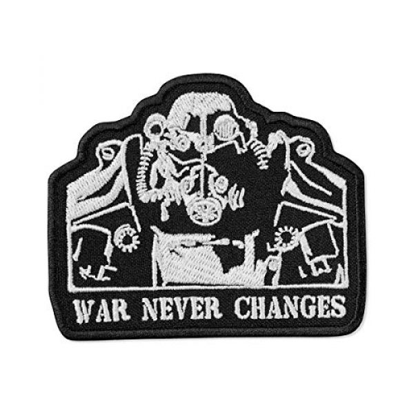 Embrosoft Airsoft Morale Patch 1 Fallout T-45d Power Armor Silhouette Embroidered Patch Iron On (3.5" x 3")