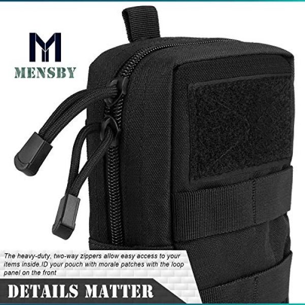 MENSBY Tactical Pouch 3 MENSBY EDC Pouch Bag Molle Pouch Tactical Pouch Molle Attachments Molle Cell Phone Case for Tactical Backpack