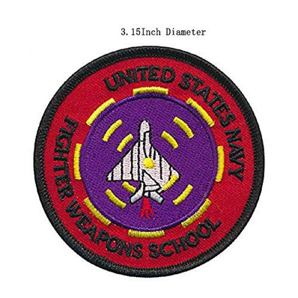 ODSP Airsoft Morale Patch 7 Top Gun Patches United Sates Navy Fighter Weapons School, American Flag, Pete Mitchell Maverick, VX-31 Embroidered Tactical Morale Fastener Hook Loop Patch Applique Badge for Jacket Jean T Shirt Hat