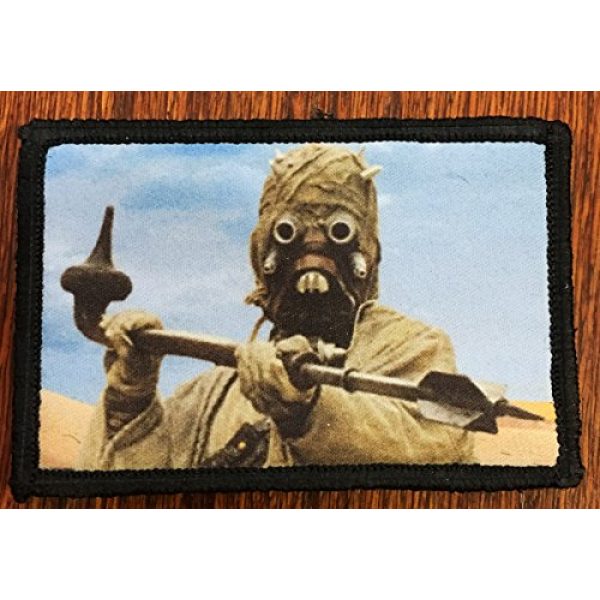 RedheadedTshirts Airsoft Morale Patch 2 Star Wars Sand People Tusken Raider Morale Patch. Perfect for your Tactical Military Army Gear, Backpack, Operator Baseball Cap, Plate Carrier or Vest. 2x3" Patch. Made in the USA