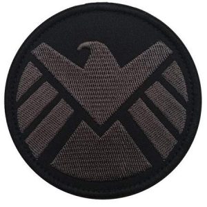 Tactical Embroidery Patch Airsoft Morale Patch 1 Marvel Shield Super Hero S.H.I.E.L.D. Marvel Avengers Logo Tactical Embroider Hook & Loop Morale Patch Military Patch for Clothing Accessory Backpack Armband (color2)