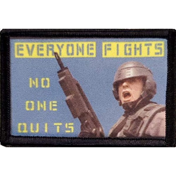 RedheadedTshirts Airsoft Morale Patch 1 Everyone Fights Starship Troopers Tactical Military Morale Patch. Hook and Loop Made in The USA Perfect for Your Rucksack, Pack Bag, Molle Gear, Operator hat or Cap!