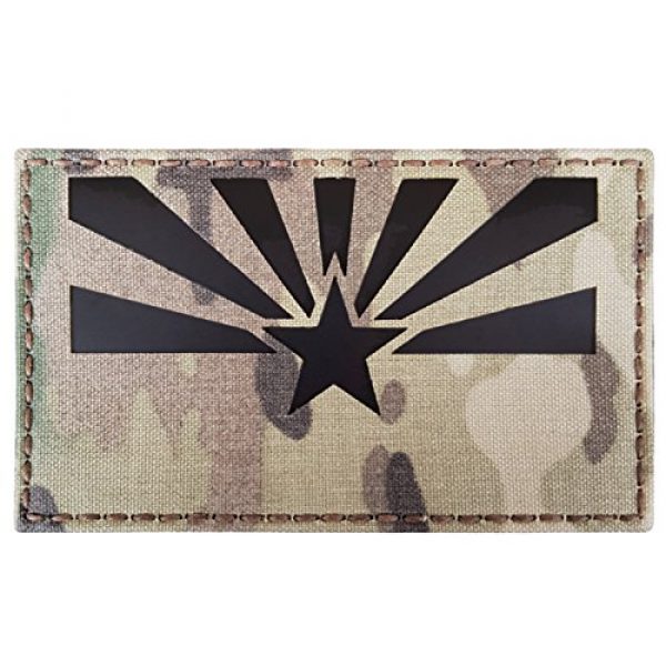 Tactical Freaky Airsoft Morale Patch 4 Big 3x5 Multicam Infrared IR Arizona Flag IFF Tactical Morale Fastener Patch