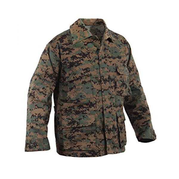 Rothco Tactical Shirt 2 Camo BDU (Battle Dress Uniform) Military Shirts, Woodland Digital Camo, 2XL