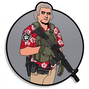 PatchOps Airsoft Morale Patch 1 PatchOps Thomas Jefferson Hawaiian Shirt 2A 2nd Amendment PVC Tactical Morale Patch
