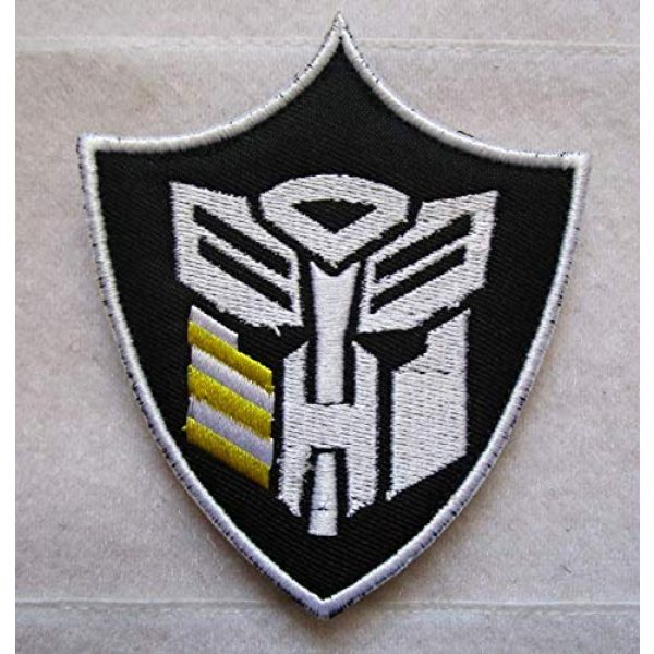 Embroidered Patch Airsoft Morale Patch 1 Autobot Transformers Head 3D Tactical Patch Military Embroidered Morale Tags Badge Embroidered Patch DIY Applique Shoulder Patch Embroidery Gift Patch