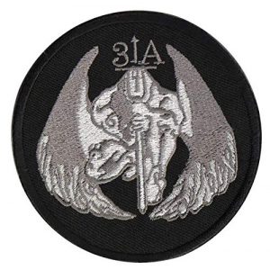 Tactical Embroidery Patch Airsoft Morale Patch 1 US Navy Seal Team 3 Dark Angel DEVGRU 31A Tactical Embroidery Patch Hook & Loop Morale Patch Military Patch for Clothing Accessory Backpack Armband (Black)