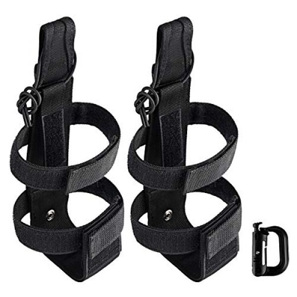 IronSeals Tactical Pouch 1 IronSeals 2 Pack Large Adjustable Tactical Water Bottle Holder Molle Portable Belt Carrier for Outdoor Walking Running Hiking Cycling