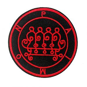 Cute-Patch Airsoft Morale Patch 1 Seal of Paimon Sigil Talisman Demon Circle Embroidered Iron On Sew On Patch