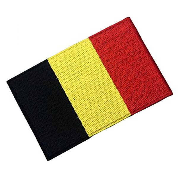 EmbTao Airsoft Morale Patch 4 Belgium Flag Embroidered Belgian National Emblem Iron On Sew On Patch