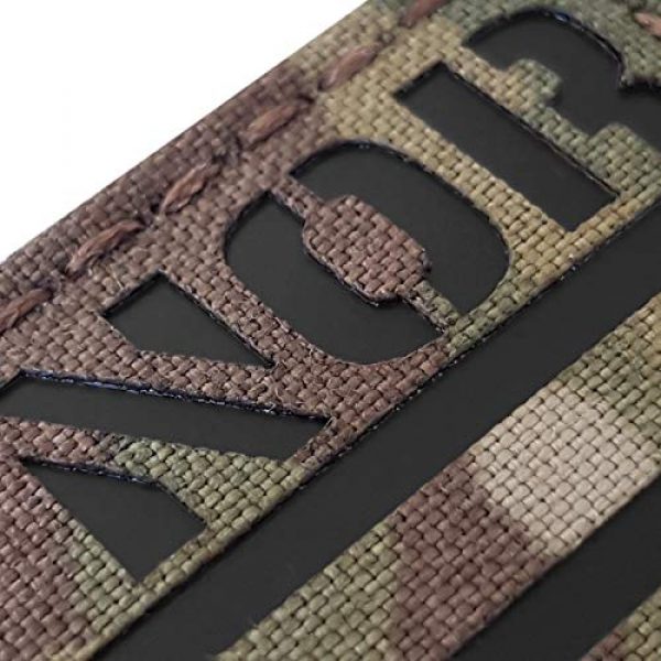 Tactical Freaky Airsoft Morale Patch 4 IR Multicam Norway Norge Flag 2x3.5 IFF Infrared Tactical Morale Hook&Loop Patch