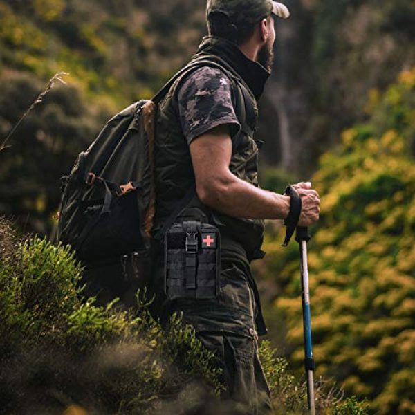 ACBungji Tactical Pouch 2 ACBungji Tactical Molle Admin Pouch-EDC IFAK Medical Tool Pack First Aid Kit Utility Waist Bag