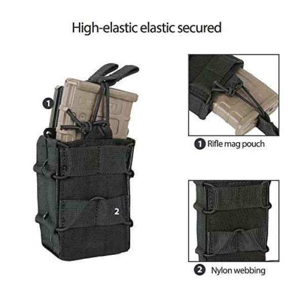 EXCELLENT ELITE SPANKER Tactical Pouch 3 EXCELLENT ELITE SPANKER Tactical Molle Single/Double Open-Top Mag Pouch for M4 M14 M16 AR15 G36 Magazine
