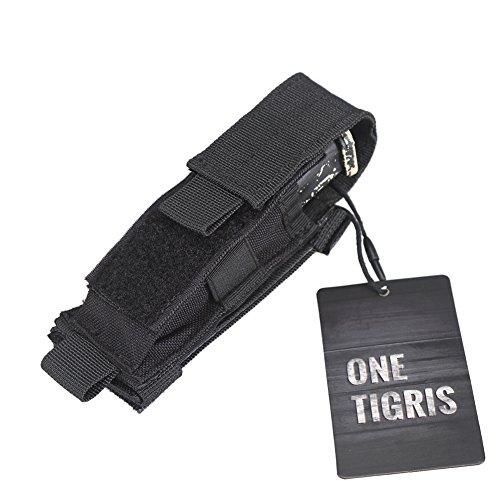 OneTigris Tactical Pouch 1 OneTigris Tactical MOLLE Folding Horizontal Vertical Belt Tool Pouch Single Pistol Mag Pouch