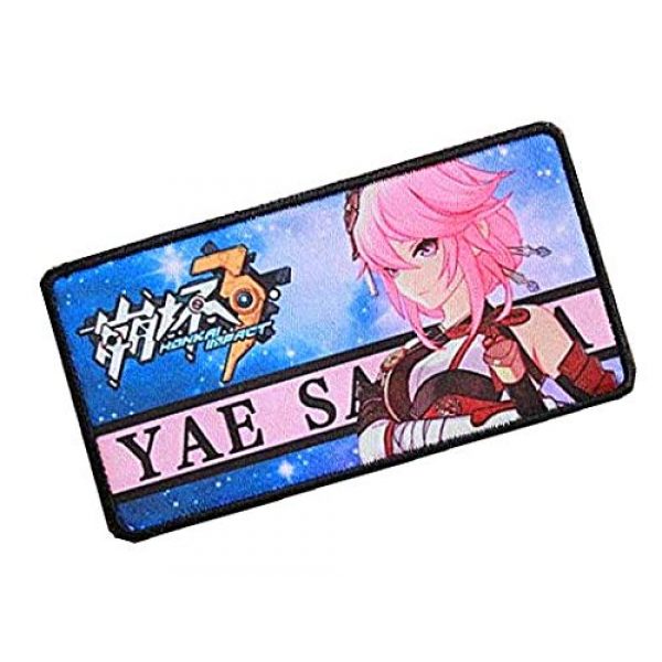 Fine Print Patch Airsoft Morale Patch 2 Honkai Impact 3 Military Hook Loop Tactics Morale Printed Patch (color6)