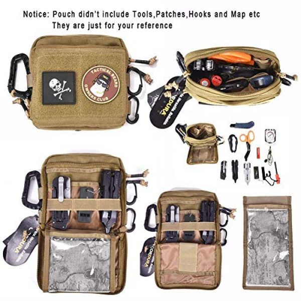 REEBOW GEAR Tactical Pouch 3 REEBOW GEAR Tactical Admin Pouch EDC Molle Military Bag Organizer