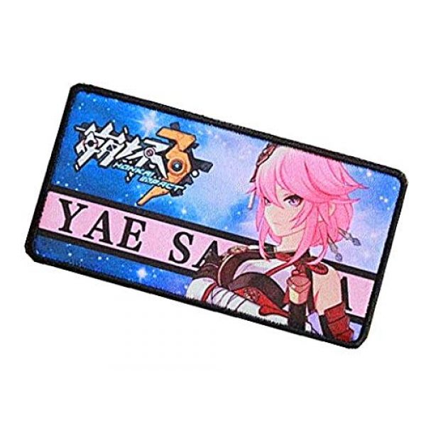 Fine Print Patch Airsoft Morale Patch 3 Honkai Impact 3 Military Hook Loop Tactics Morale Printed Patch (color6)