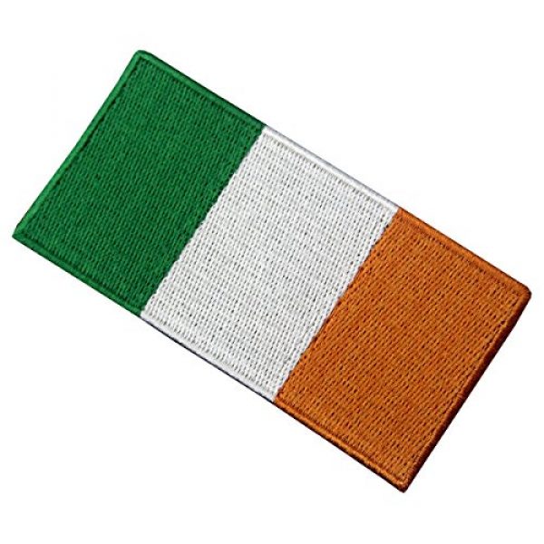 EmbTao Airsoft Morale Patch 3 Republic of Ireland Flag Embroidered Irish National Emblem Iron On Sew On Patch