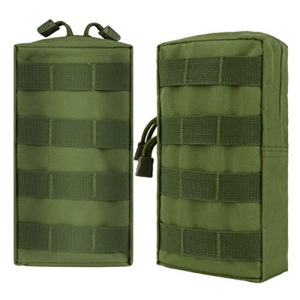 IronSeals Tactical Pouch 1 IronSeals 2 Pack Molle Pouches, Tactical Compact Water-Resistant EDC Pouch Utility Gadget Gear Pouch