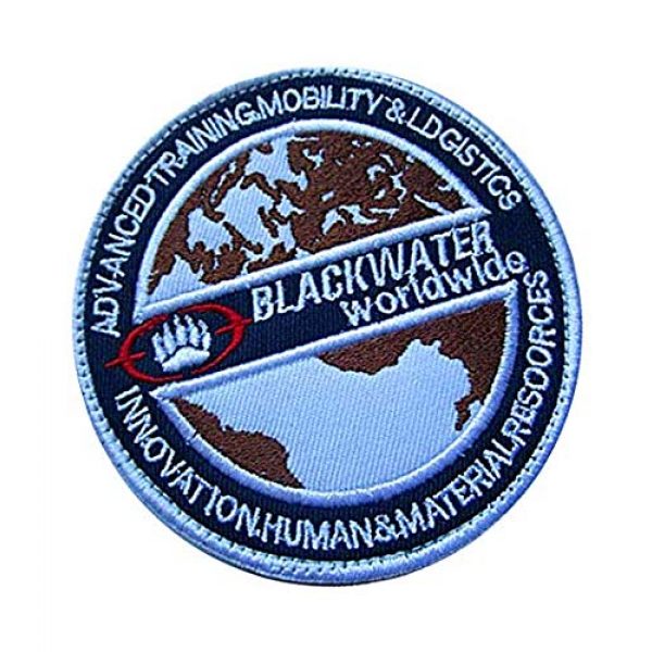 Embroidery Patch Airsoft Morale Patch 2 Blackwater Military Hook Loop Tactics Morale Embroidered Patch