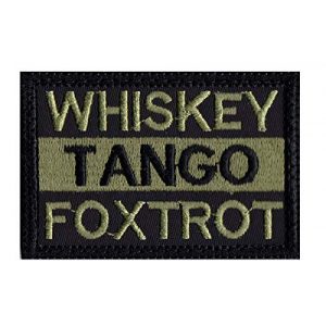 Tactical Patch Works Airsoft Morale Patch 1 WTF Whiskey Tango Foxtrot Patch