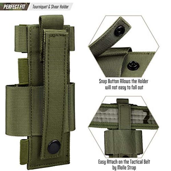 LIVANS Tactical Pouch 3 LIVANS Tactical Tourniquet Pouch Holder, Molle Shear Pouch Tourniquet & Trauma Medical Shear Pouch Molle PALS Belt Loop EMT Tools Pouch EDC Tactical Gear Holder