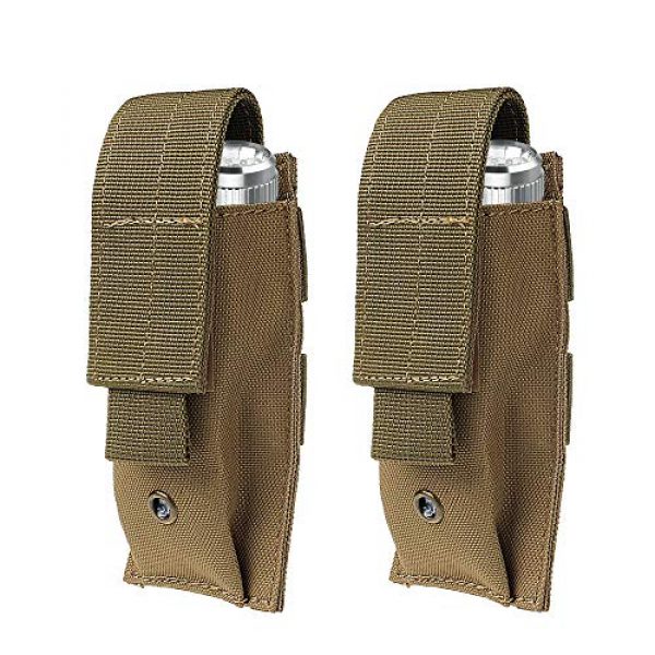IronSeals Tactical Pouch 1 IronSeals Tacticl Molle Nylon Mini Flashlight Pouch Belt Holster