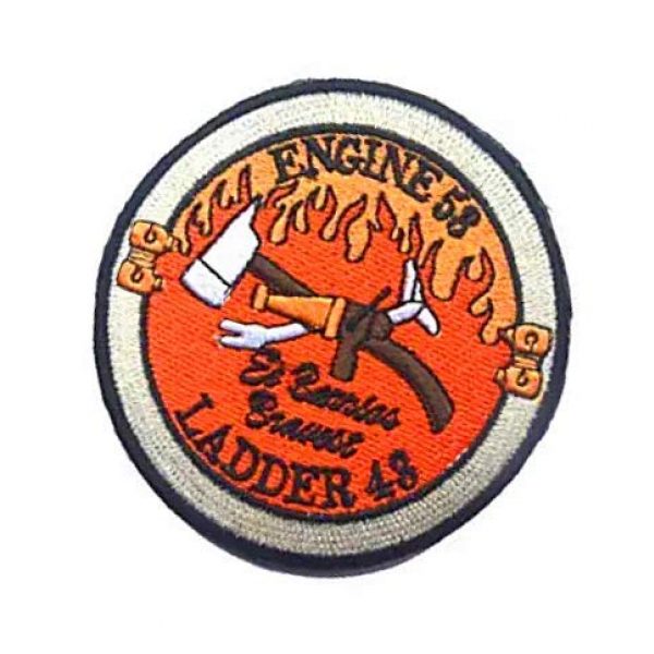 Embroidery Patch Airsoft Morale Patch 3 Warrior Red Wing Fireman Engine 53 Ladder 43 Lone Survivor Military Hook Loop Tactics Morale Embroidered Patch