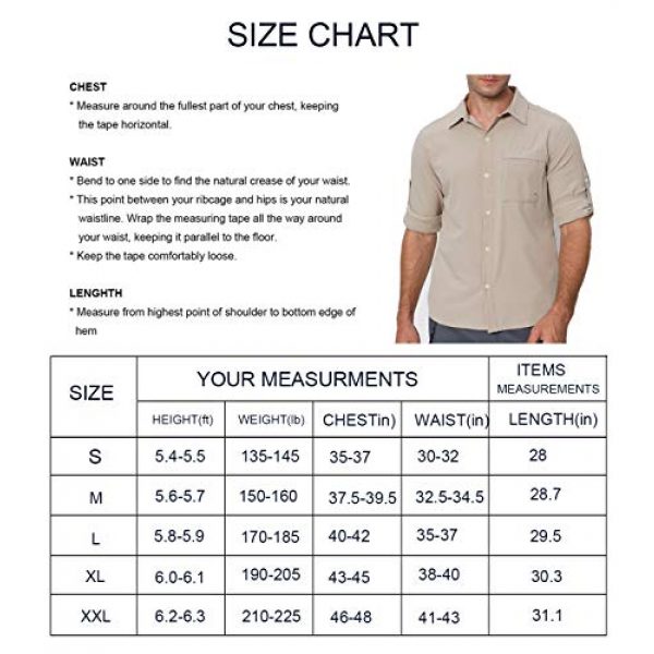 VEOBIKE Tactical Shirt 6 VEOBIKE Men's Fishing Shirts Lightweight Quick Dry Breathable Long Sleeve Cargo Outdoor Hiking Travel Shirts Pockets