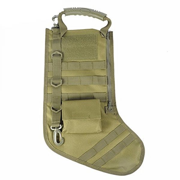 MiOYOOW Tactical Pouch 1 Tactical Christmas Stocking Bag, Molle Dump Drop Pouch Military Utility Storage Bag Combat Ammo Storage Bag for Christmas Holiday Decoration