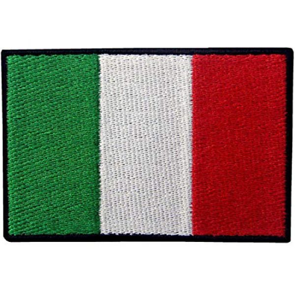 EmbTao Airsoft Morale Patch 1 EmbTao Italy Flag Embroidered Patch Italian Iron On Sew On National Emblem