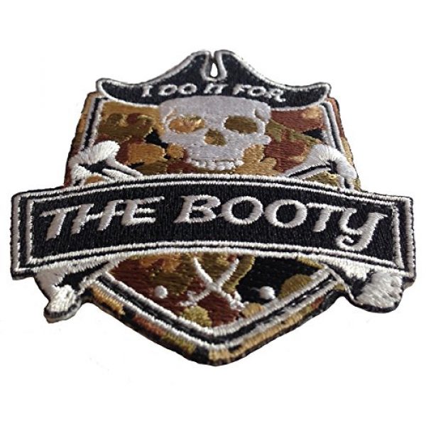 F-Bomb Morale Gear Airsoft Morale Patch 2 Pirate I Do It for The Booty Embroidered Morale Patch