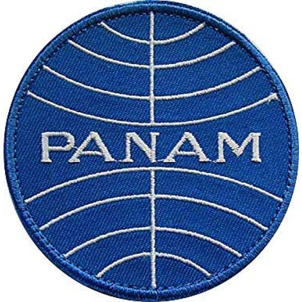 Embroidery Patch Airsoft Morale Patch 1 Pan Am Airlines Military Hook Loop Tactics Morale Embroidered Patch