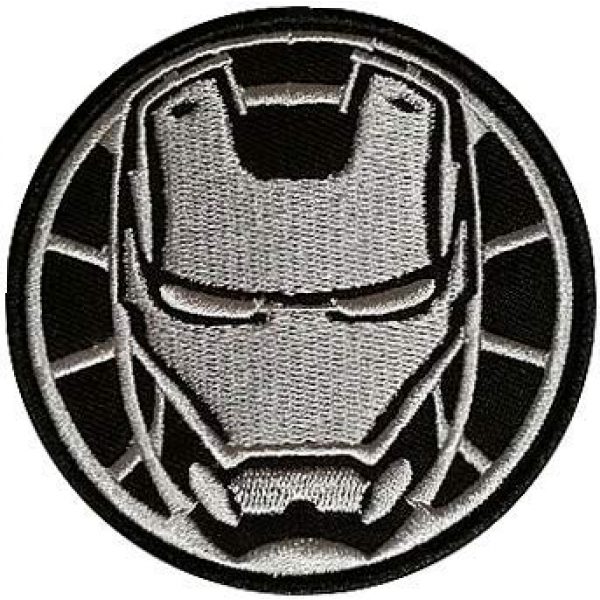 Embroidery Patch Airsoft Morale Patch 1 Marvel Avengers Iron Man Military Hook Loop Tactics Morale Embroidered Patch (color2)