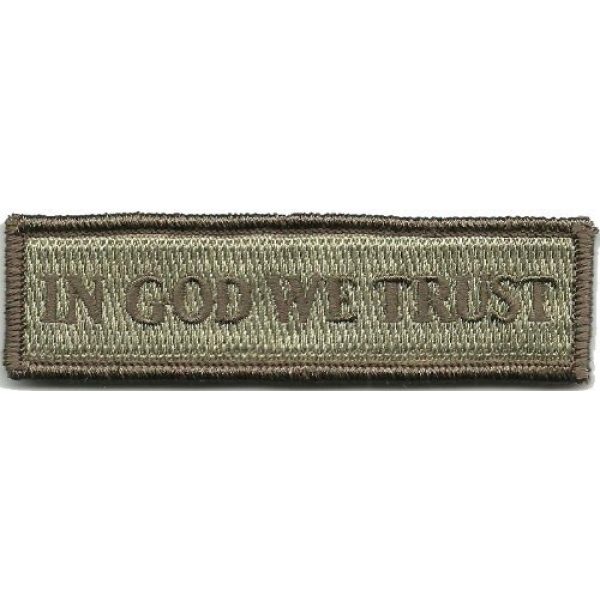 Gadsden and Culpeper Airsoft Morale Patch 1 in GOD We Trust - Tactical Morale Patch - ATACS-Tan
