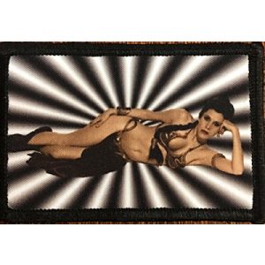 RedheadedTshirts Airsoft Morale Patch 1 Star Wars Princess Leia Morale Patch. Perfect for your Tactical Military Army Gear, Backpack, Operator Baseball Cap, Plate Carrier or Vest. 2x3" Hook and Loop Patch. Made in the USA