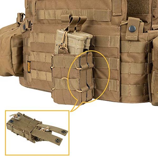 EXCELLENT ELITE SPANKER Tactical Pouch 6 EXCELLENT ELITE SPANKER Tactical Molle Single/Double Open-Top Mag Pouch for M4 M14 M16 AR15 G36 Magazine