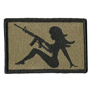 Gadsden and Culpeper Airsoft Morale Patch 1 AR-15 Trucker Girl Tactical Morale Patch - 2"x3"