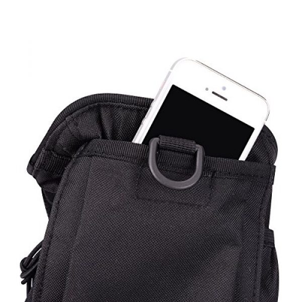LiangGui Tactical Pouch 4 LiangGui MOLLE Drawstring Magazine Dump Pouch, Military Adjustable Belt Utility Fanny Hip Holster Bag Outdoor Pouch 1 Pcs